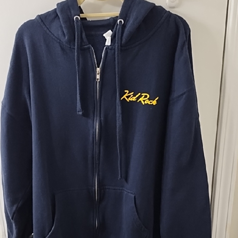 Kid Rock Navy Zip-Up Hoodie